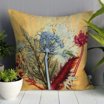 Tropical Sunshine 3 | Yellow & Red Sofa Cushion Tropical Interior