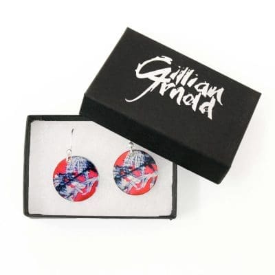 Botanical Inspired Star Trail Round Earring Set. Stylish Jewellery Gift Box