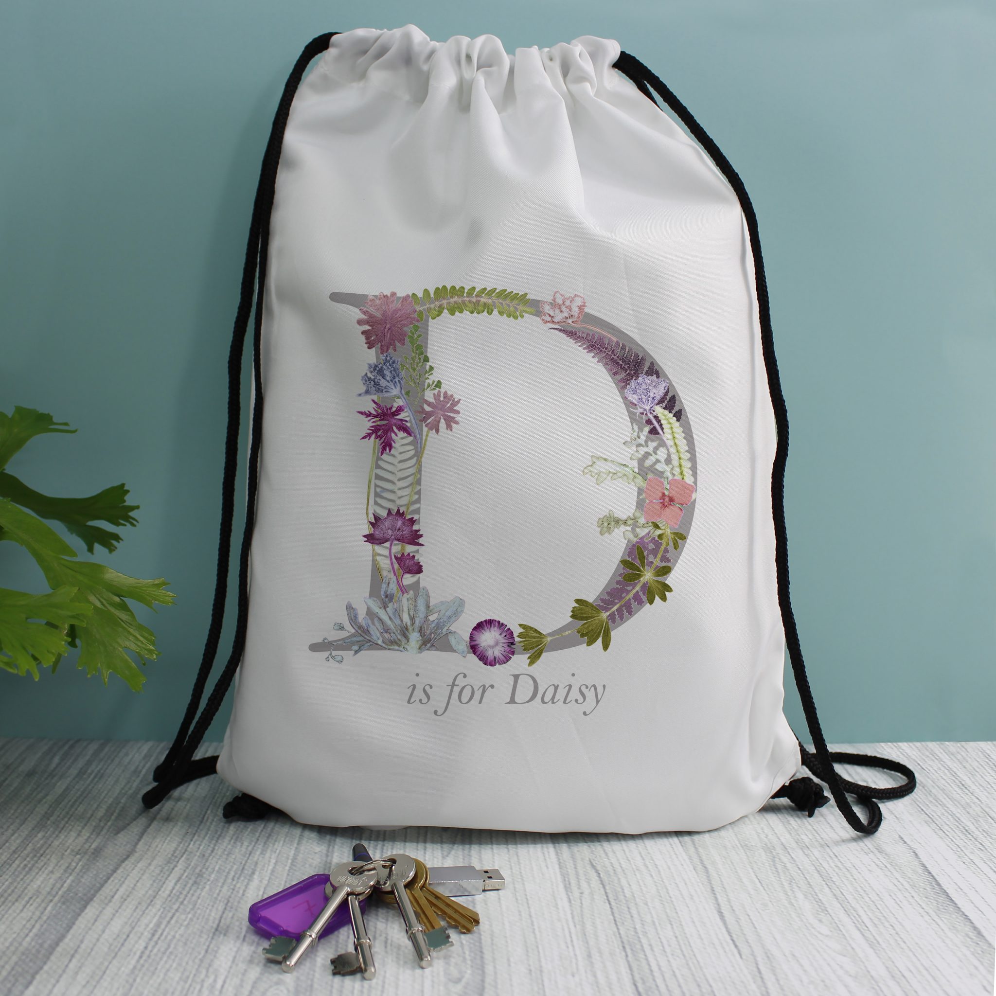 personalised drawstring