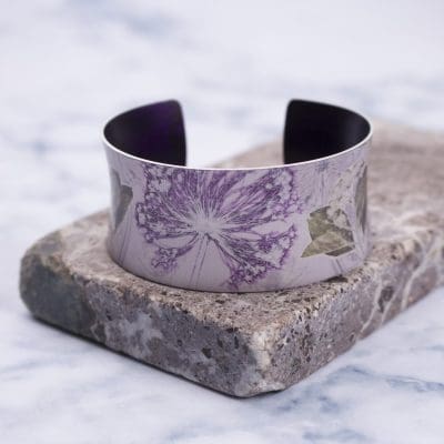 Bridal Bouquet Botanical Cuff Bracelet and Jewellery Gift