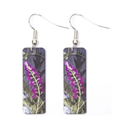 Botanical Inspired Midnight Bloom Earring Set. Stylish Jewellery Gift