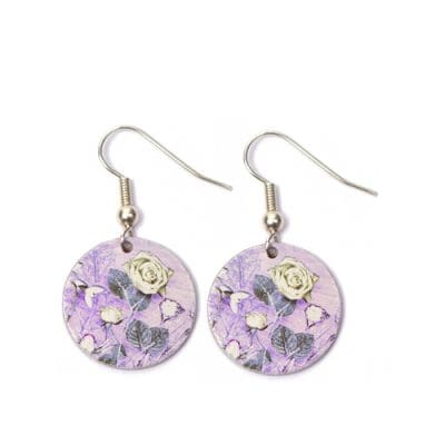 Botanical Inspired Mother's Pink Bouquet Earring Set. Stylish Jewellery Gift