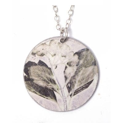 Botanical Inspired Bridal Bouquet Pendant Necklace