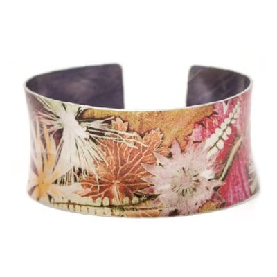 Stylish Autumn Burst Aluminium Cuff Jewellery Gift