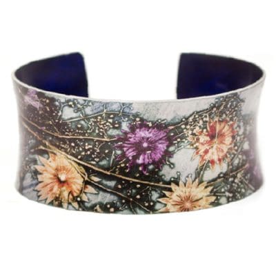 Astrantia Branch Botanical Cuff Bracelet and Jewellery Gift