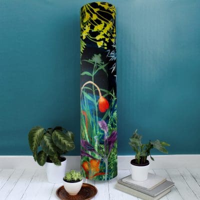 Secret Garden | Dark Floral Modern Floor Lamp, Interior Lighting